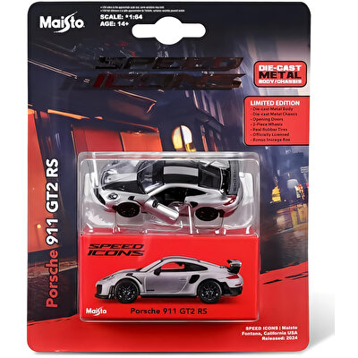 1:64 Speed Icons Koleksiyon Araçlar Porsche 911 Gt2 Rs Gri