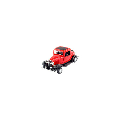 Die Cast 1:32 Retro Hot Rod Çek Bırak Araba Kırmızı