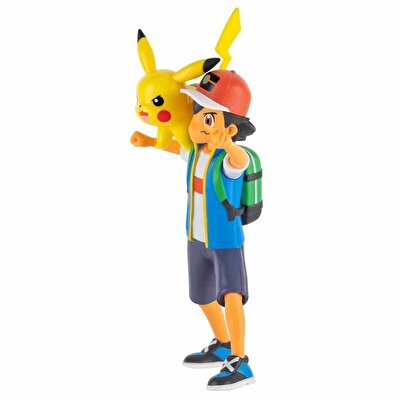 Pokemon Battle Feature Figür S12 Ash & Pikachu