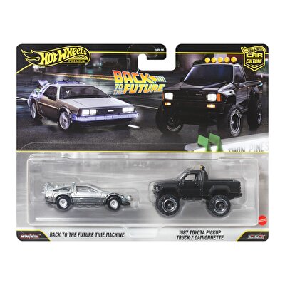 Hot Wheels 2'li̇ Premi̇um Araba Back to the Future Time Machine & 1987 Toyota Pickup Truck JHW48