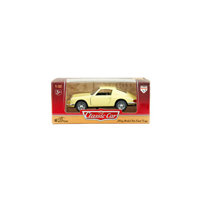 Die Cast 1:32 Retro Spor Araba Krem