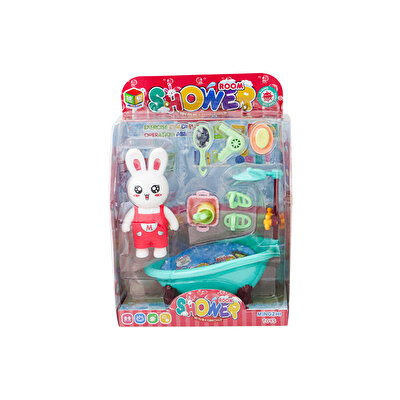 Minik Tavşan Banyoda Oyun Seti Aksesuarlı Banyo