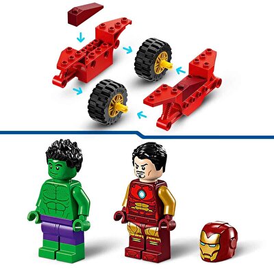 LEGO Marvel Motosikletli Iron Man ve Hulk 76287