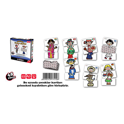 Anatolian 48 Parça Birleştirelim Ülkeler ve Giysileri