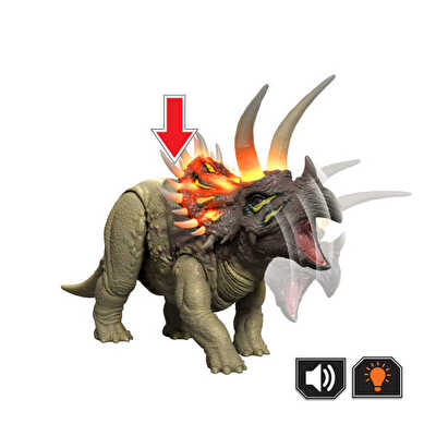 Jurassic World Kükreyen Dinozor Figürü Triceratops JKL81