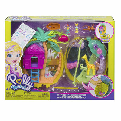 Polly Pocket Çanta Olabilen Micro Oyun Setleri Tropicool Pineapple GKJ64