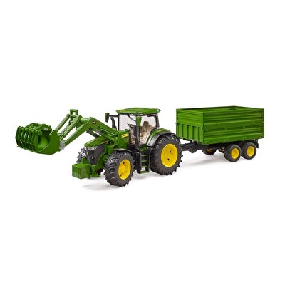 Bruder John Deere 7R 350 Kepçeli Traktör ve Römork