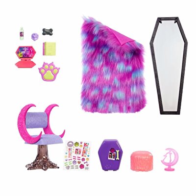 Monster High Clawdeen Wolf Harika Yatak Odası Oyun Seti HHK64
