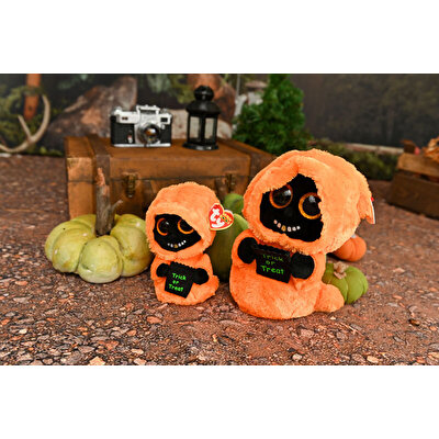 TY Beanie Boos Altın Dişli Turuncu Ghoul Cadılar Bayramı Peluş 15 cm