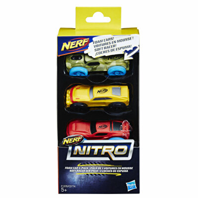 Nerf Nitro Yumuşak Araba 3lü Paket E1235
