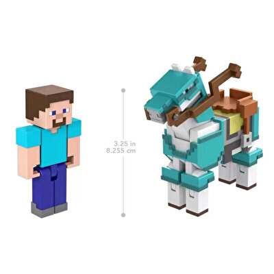 Minecraft İkili Paket Steve And Armored Horse HDV39