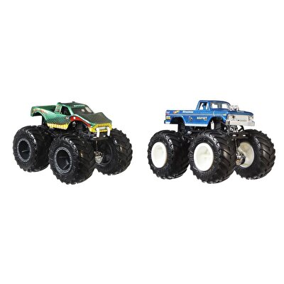 Hot Wheels Monster Trucks Güçlü İkili 1:64 Arabalar Snake Bite vs Bigfoot HLT68