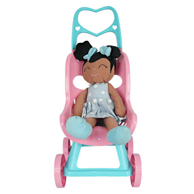 Bebek Arabalı Bez Bebek