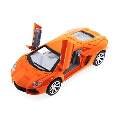 Diecast Sesli Işıklı Arabalar - Turuncu Lamborghini