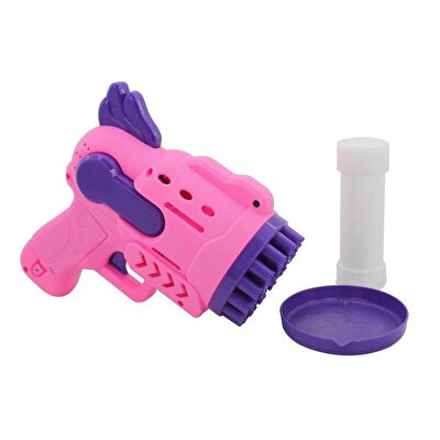 Pi̇lli̇ Işıklı Köpük Atan Pembe Tabanca