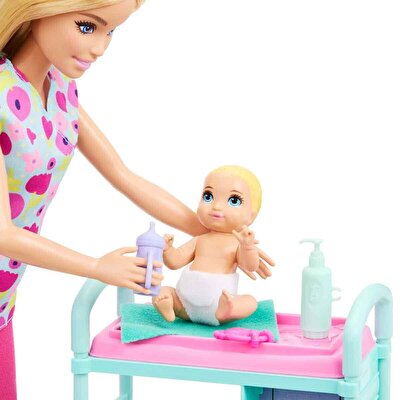 Barbie Kariyer Bebekleri Çocuk Doktoru Oyun Seti JMK12