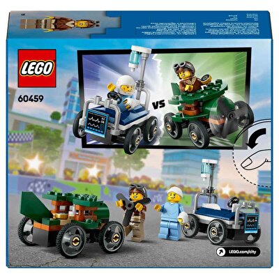 LEGO City Uçak Hastane Yatağına Karşı Yarış Arabası Paketi 60459