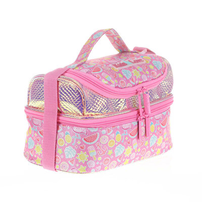 Kaukko Kids&Love Aynalı Simli Flamin Beslenme Çantası