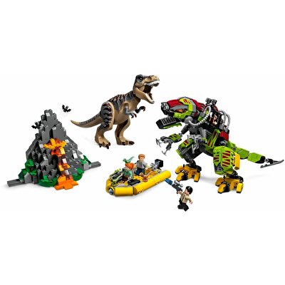 LEGO® Jurassic World T. Rex ile Dinozor Robotu Savaşı 75938