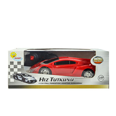 1:24 Ölçekli Uzaktan Kumandalı Full Fonksiyonlu Pilli Kırmızı Araba