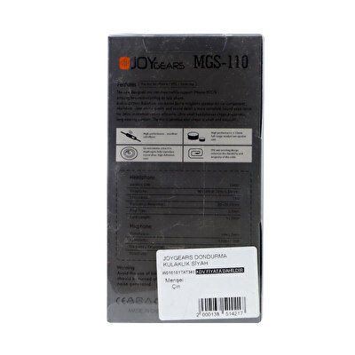 Joygears Ice Cream Kulaklık Siyah