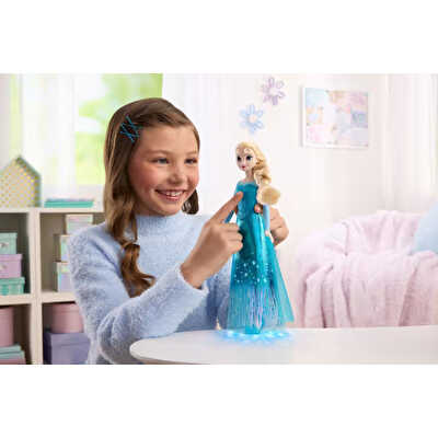Disney Frozen Şarkı Söyleyen ve Işıklı Elsa Bebek JLJ07