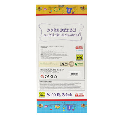 Doğa Et Bebek ve Minik Arkadaşı Beyaz Elbiseli