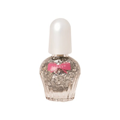 Lukky Su Bazlı Parlak Gümüş Konfeti Soyulabilir Oje