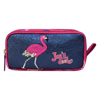Joy's Cool Flamingo Desenli Çift Bölmeli Kalem Kutusu 30127
