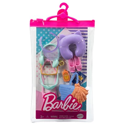 Barbie'nin Moda Aksesuarları Paketi Pembe Çantalı HBV45