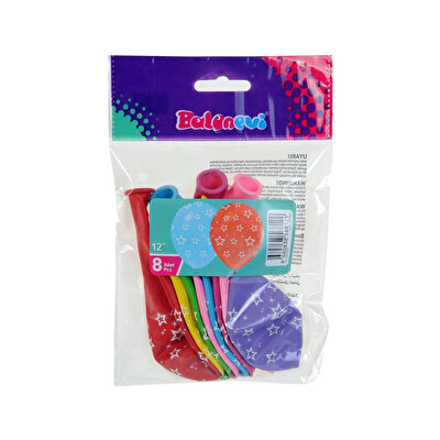 Yıldız Baskılı 8'li Balon