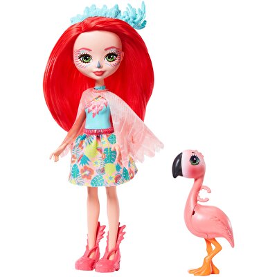 Enchantimals Popüler Karakter Bebekler Flamingo Bebek ve Slash GFN42