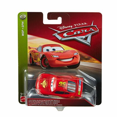 Cars 3 Tekli Karakter Araçlar Lightning Mcqueen with Racing Wheels FLM20