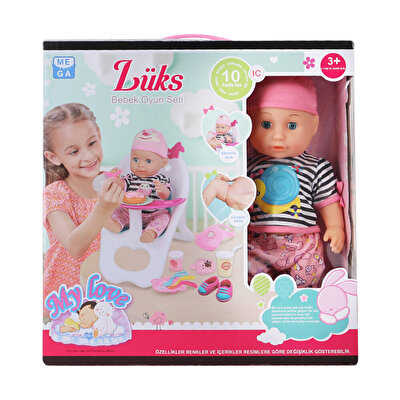 Babydoll My Love Bebek ve Masa Sandalyesi 35 Cm