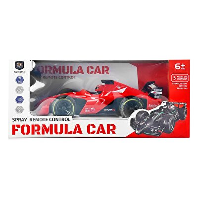 Formula 1 Spray Buhar Atan Uzaktan Kumandalı Kırmızı Araba