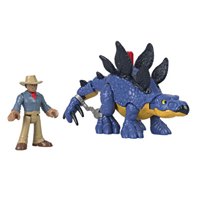 Imaginext Jurassic World Araçlar Stegosaurus ve Dr. Grant GVV64
