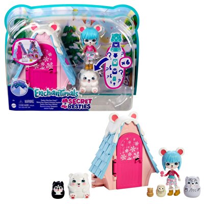 Enchantimals Secret Besties Bebek ve Ev Oyun Seti Kutup Evi GTM50