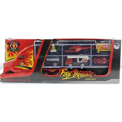 Taşınabilir Die Cast Metal Araçlı İtfaiye Kamyonu BA 139B