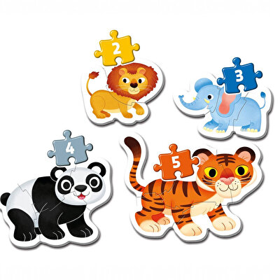 Clementoni İlk Puzzle Koleksiyonum Wild Animals