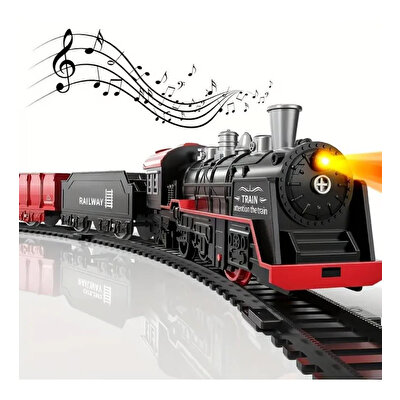 Sesli ve Buharlı Lokomotif 13 Parça Tren Seti