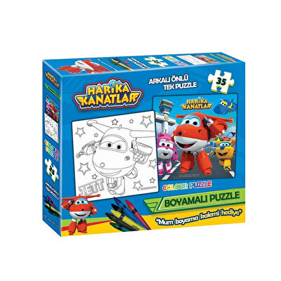 Harika Kanatlar Boyamalı Puzzle 35 Parça