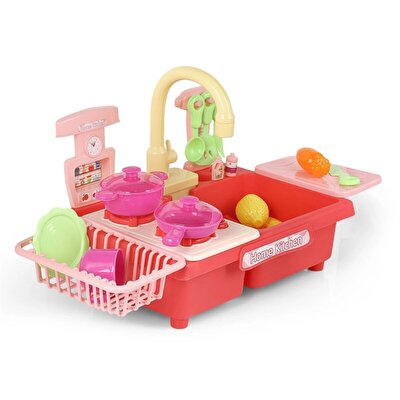 Pilli Mutfak Takımı Kırmızı