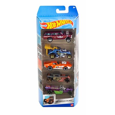 Hot Wheels Beşli Araba Seti Hw Exposed Engines HFV90