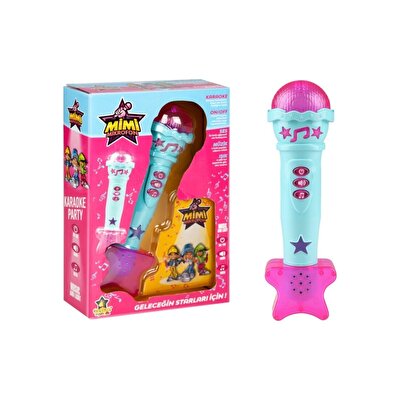 Erdem Sesli Işıklı Mikrofon Pembe Turkuaz