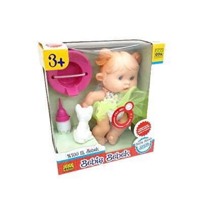 Altını Islatan Bebiş Bebek ve Minik Arkadaşı Sarı Elbiseli