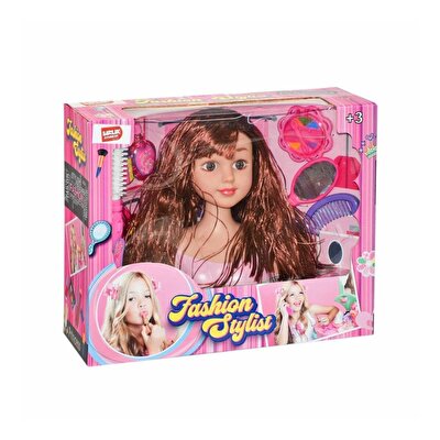 Büst Bebek Kahverengi Saçlı Güzellik Seti