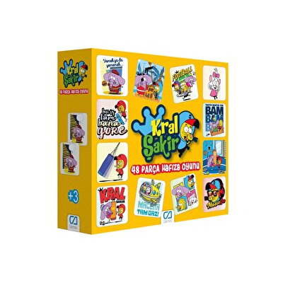 Kral Şakir Memory Hafıza Oyunu 48 Parça