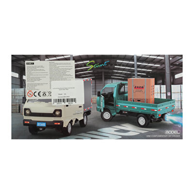 Şarjlı Kumandalı Duman Atan Kamyonet Yeşil