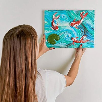 OKTO Koi Fish 3D Duyusal Sanat Seti