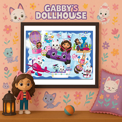 Gabby's Dollhouse 100 Parça Puzzle